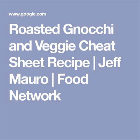 Roasted Gnocchi And Veggie Cheat Sheet Recipe Gnocchi Veggies