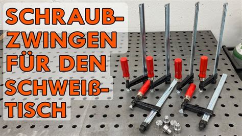 Diy Schraubzwingen F R Den Schwei Tisch Schwei Tischzubeh R Youtube