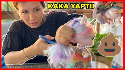 POOPSIE KAKA YAPTI SAÇINI KESTİM KIYAFET TASARLADIM DIY KENDİN YAP