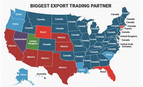 These Maps Show Each Us States Biggest Import And Export Partner