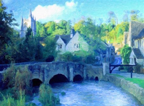 Cotswolds Of England Painting By Georgiana Romanovna Fine Art America