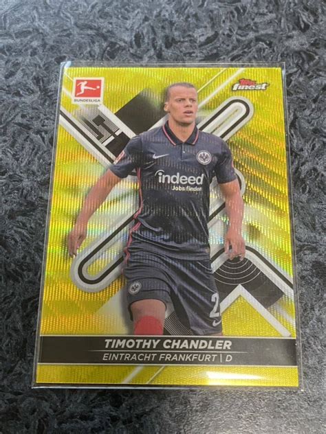 Topps Finest Bundesliga Yellow Wave Refractor Timothy