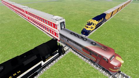 Realistic Train Crashes #44 - Beamng.Drive - YouTube