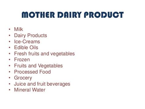 Mother dairy ppt