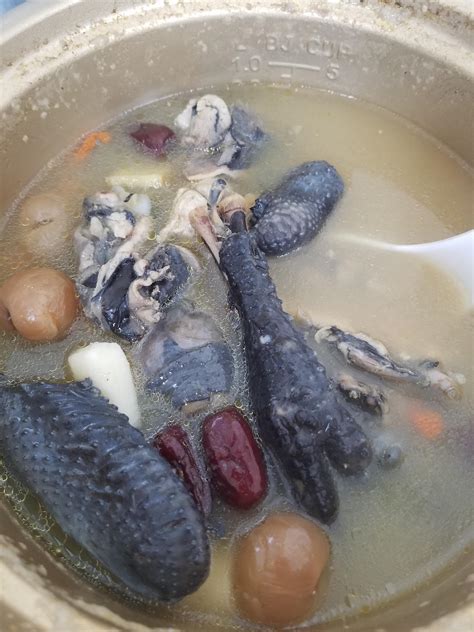 Homemade Black Bone Chicken Soup Food