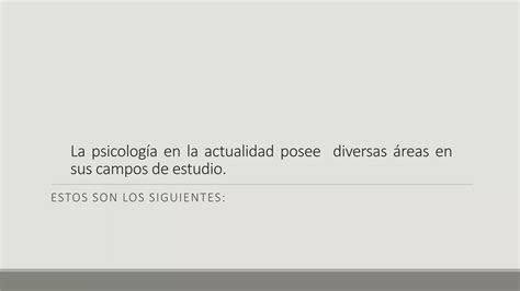 Campos En Los Que Trabajan Los Psicologos Ppt