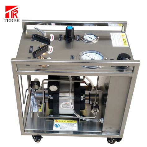 Terek Brand Air Driven Pump Hydraulic Hydrostatic Burst Pressure Tester For Pipe Hose Tube Valve