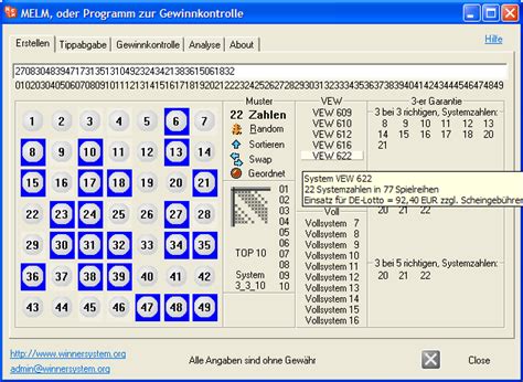 Arbeiten Mit Lottoprogramm MELM