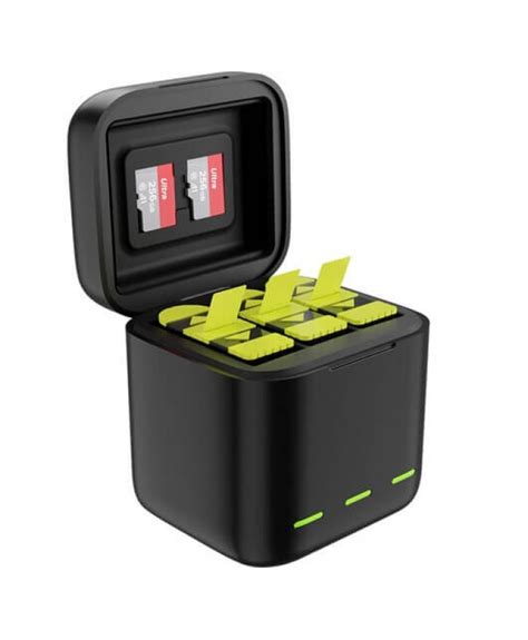 Telesin Slots Battery Charger Storage Box With Pcs Full Decoded