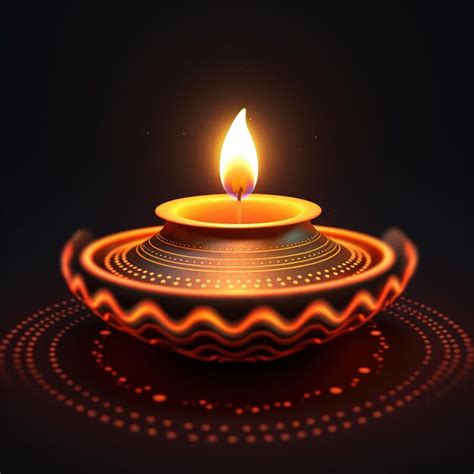 Premium Ai Image Illustration Of Diwali Festival Diya Lamp With