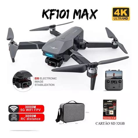 Drone Kf Max Gps G Wifi Km Camera K Gimbal Eixos Nf Frete Gr Tis