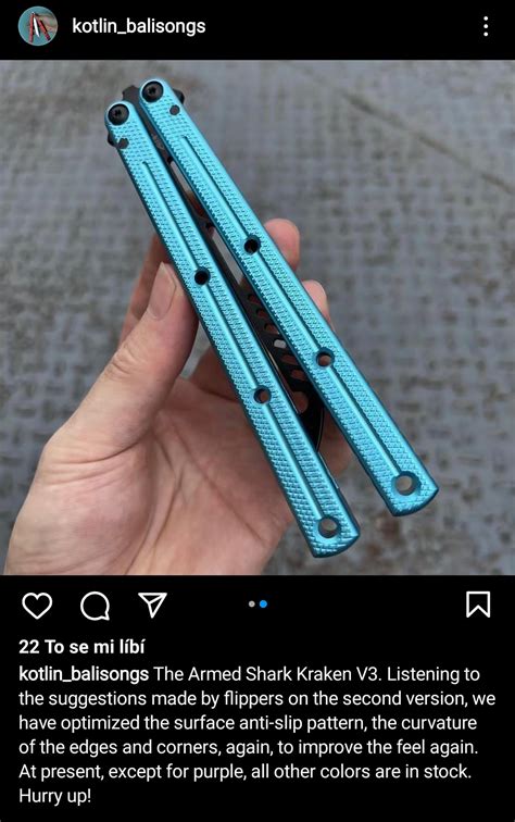 armed shark kraken v3. : r/BalisongClones