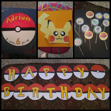 Diy Pokemon Party decorations