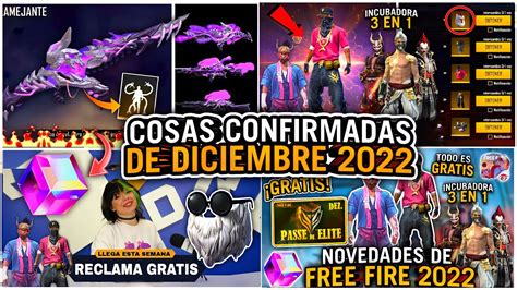 Cosas Y Eventos Confirmados Que Llegan En Diciembre A Free Fire