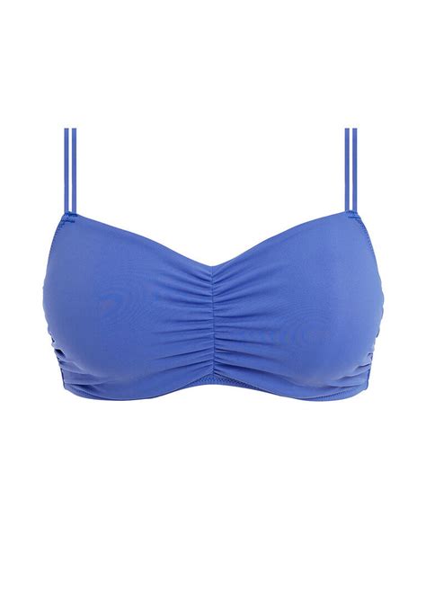 Biustonosz K Pielowy Freya Jewel Cove As Ple Uw Bralette Bikini Top Plain Azure Plain Azure