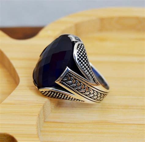 Mens Handmade Ring Turkish Handmade Silver Men Ring Ottoman Etsy