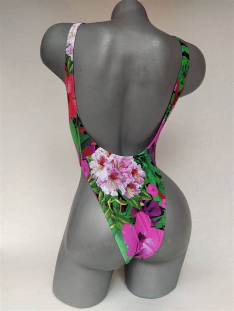 Cheeky Bikini One Piece High One Piece Bathing Suit Sexy Etsy