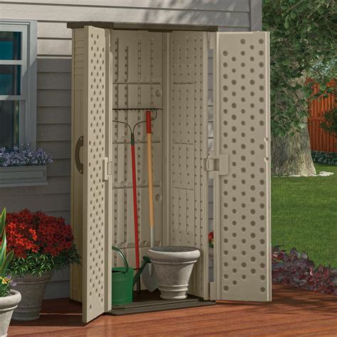 Stowe Vertical Storage Shed Slim Sun Cast Sheds