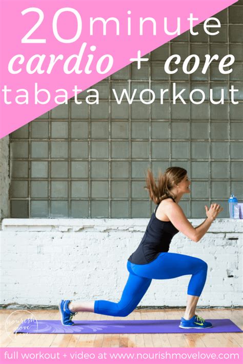 20 Minute Cardio And Core Tabata Workout