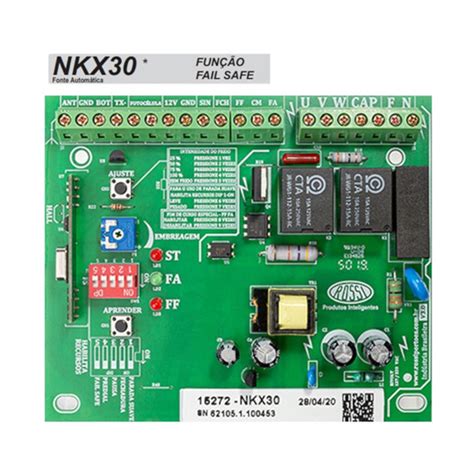 Central Placa De Comando Para Portão Eletrônico Rossi NKx30fs kx30fs