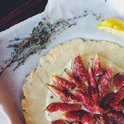 Fig Honeyed Thyme Ricotta Galette Kale Caramel