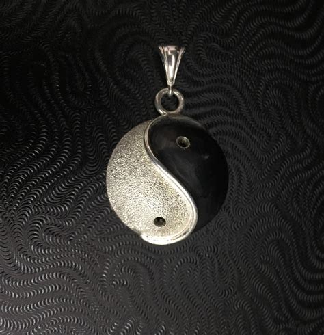 Yin Yang Necklace Zen Necklace Handmade Yin Yang Jewelry 18 Inch