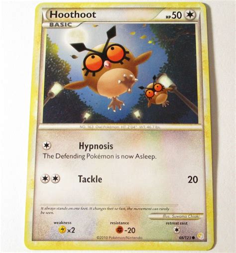 Hoothoot Heartgold Soulsilver Pokemon Card Ebay