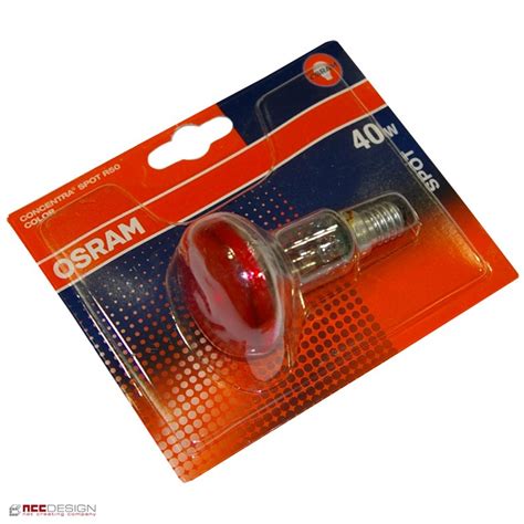 1 x Osram Reflektor Glühbirne Spot Color Rot R50 40W 40 Watt Glühlamp