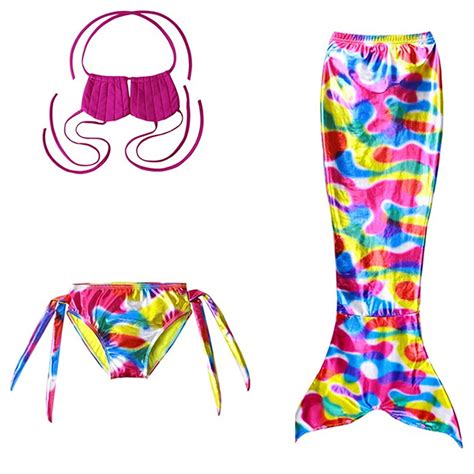 Baby Girl Swimsuit Piece Bikini Outfits Backless Strap Swimwear Shorts Fish Tail Swim Suit