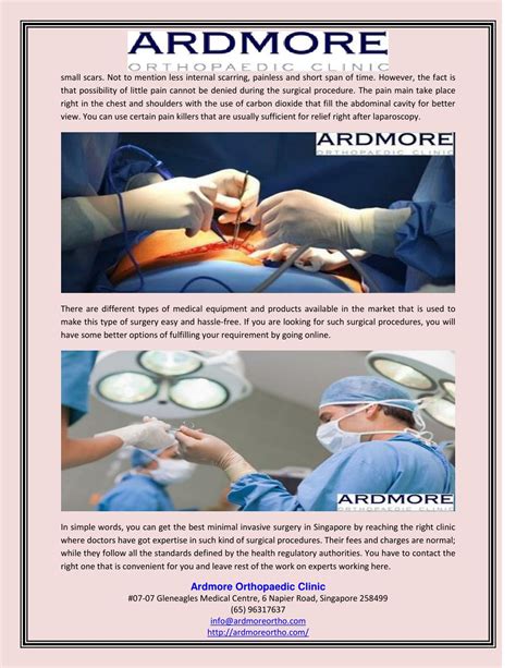 PPT - Know About Minimally Invasive Surgery in Singapore PowerPoint
