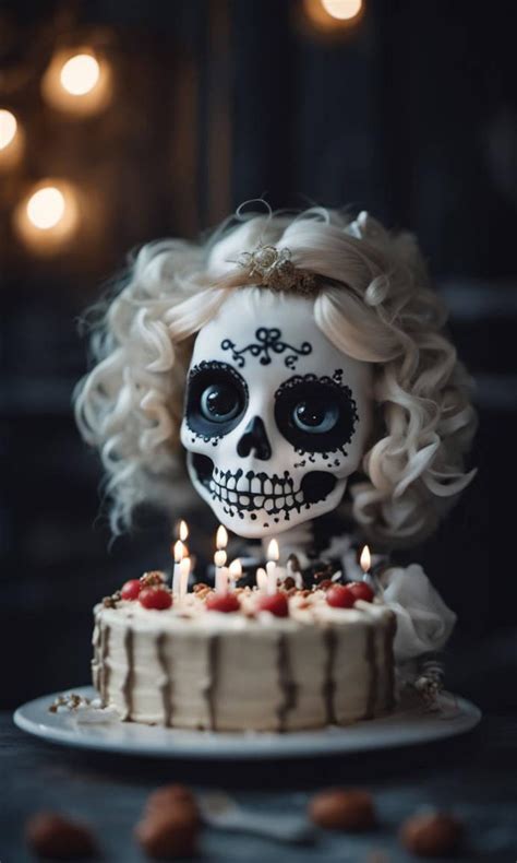 Skeleton birthday cake by CreepyStares on DeviantArt