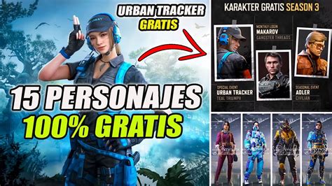 😍como Conseguir 15 Personajes 100 Gratis Nueva Temporada 3 Cod Mobile