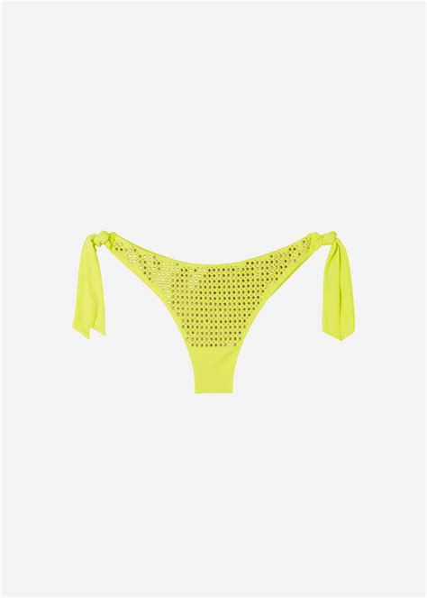 Panti de bikini brasileño con cierre de moño Luxury Stones Calzedonia