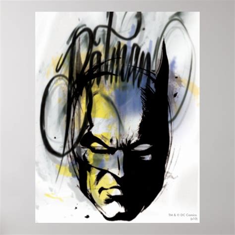 Batman Airbrush Portrait Poster