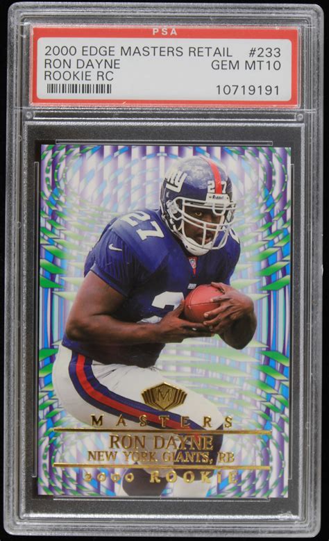 Lot Detail Ron Dayne New York Giants Edge Masters Retail