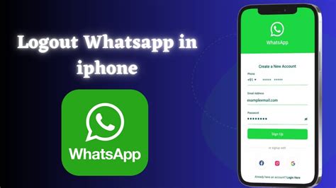 How To Logout Whatsapp From Iphone Youtube