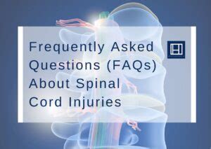 Frequently Asked Questions Faqs About Spinal Cord Injuries Heninger