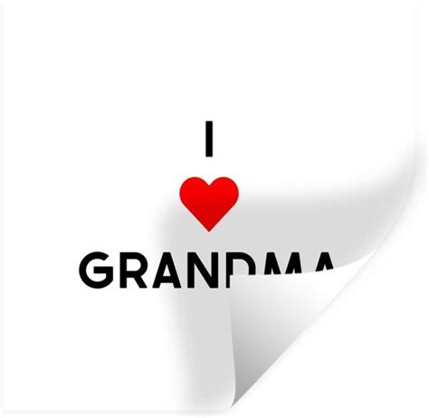 Muurstickers Sticker Folie Spreuken I Love Grandma Quotes Oma