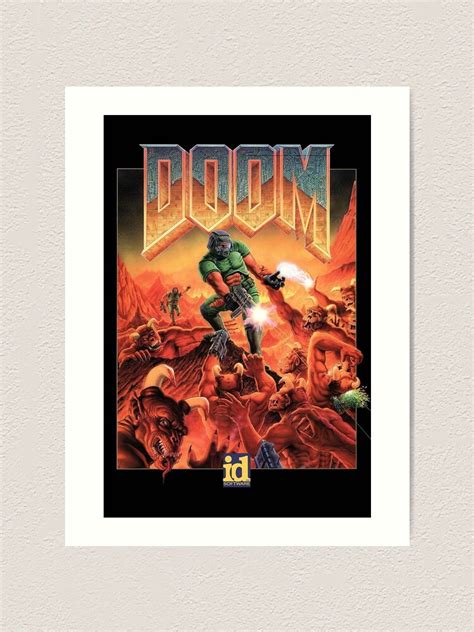 "Doom black cartoon Poster " Art Print for Sale by fairuzmaul | Redbubble