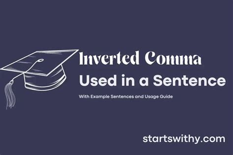 Inverted Comma In A Sentence Examples Ways To Use Inverted Comma