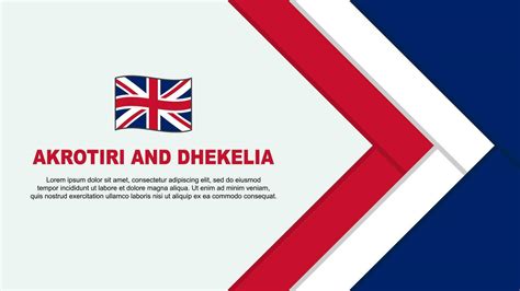 Akrotiri And Dhekelia Flag Abstract Background Design Template ...