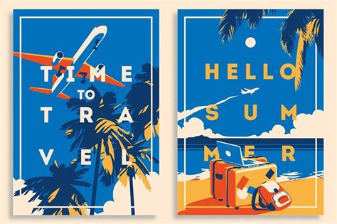 16 AirTravel Illustrations A Decorative Illustration By Alexander