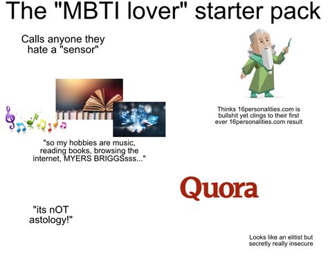 Mbti Freak Starter Pack Rstarterpacks