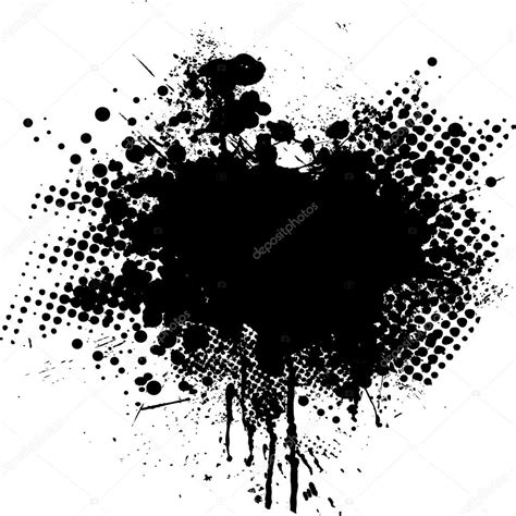 Ink Splat Dot Stock Vector By Nicemonkey