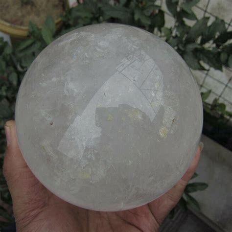 Clear Quartz Crystal Ball Large Crystal Sphere From Brazil Etsy