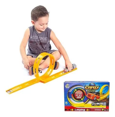 Brinquedo Pista De Carrinho Infantil Looping Tipo Hotwheels