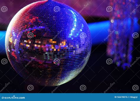 Disco Ball At Nightclub Party Background Stock Photo Image Of Blue