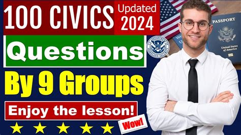 Civics Questions By Groups For The Us Citizenship Test