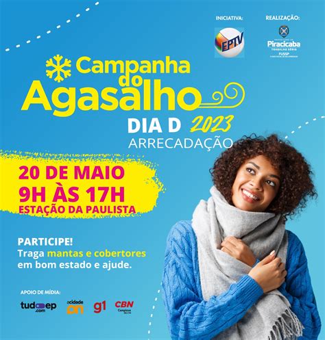 Dia D da Campanha do Agasalho acontece no sábado 20 05 na Estação da