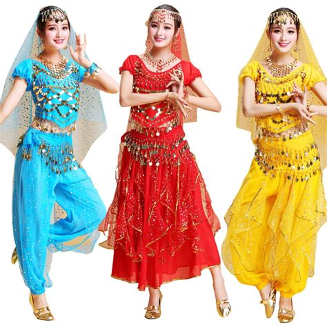 New Indian Folk Dance Clothes For Women Adult Bollywood Dance Practice